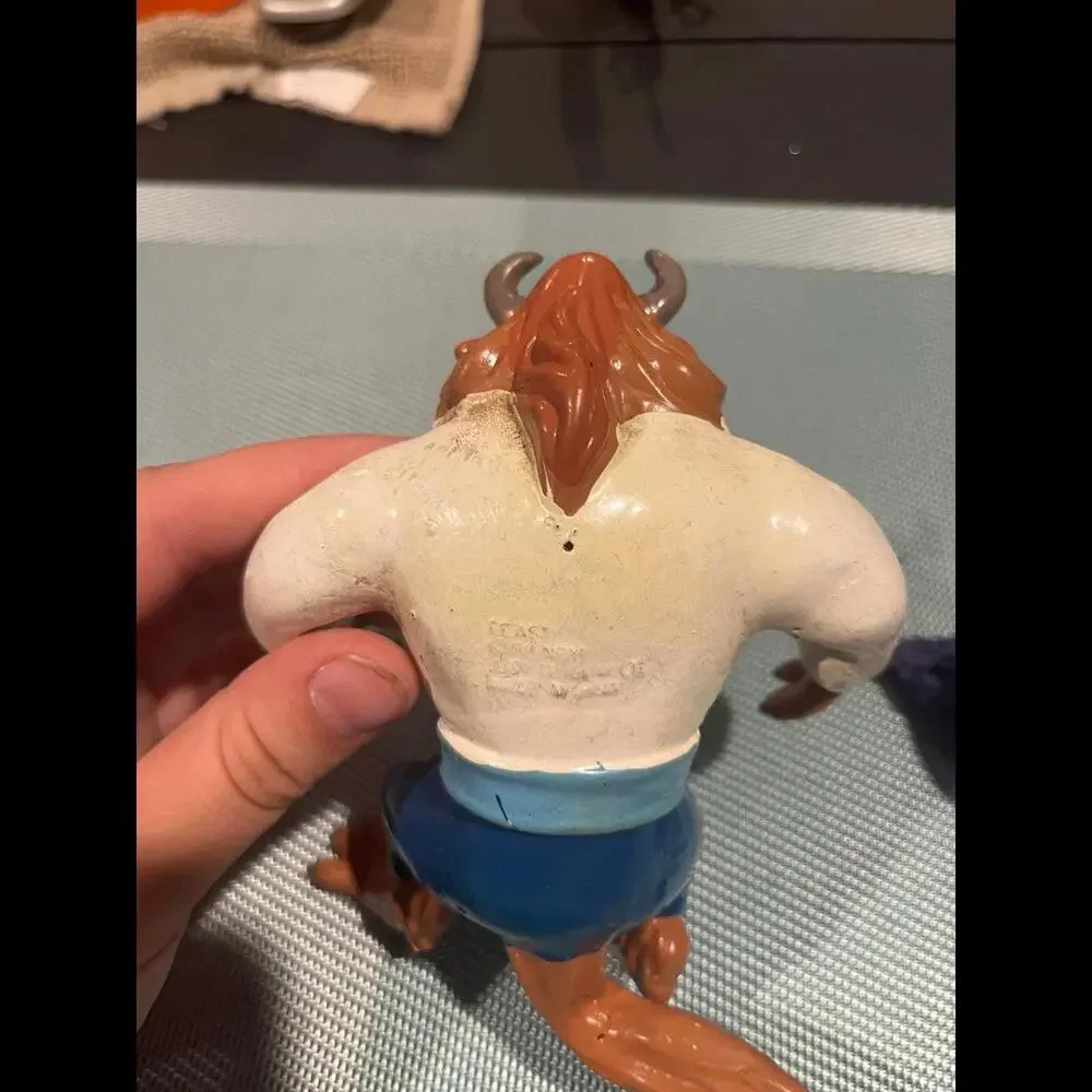 Vintage‎ Disney Just Toys Beauty and the Beast BEAST Rubber Action Figure
